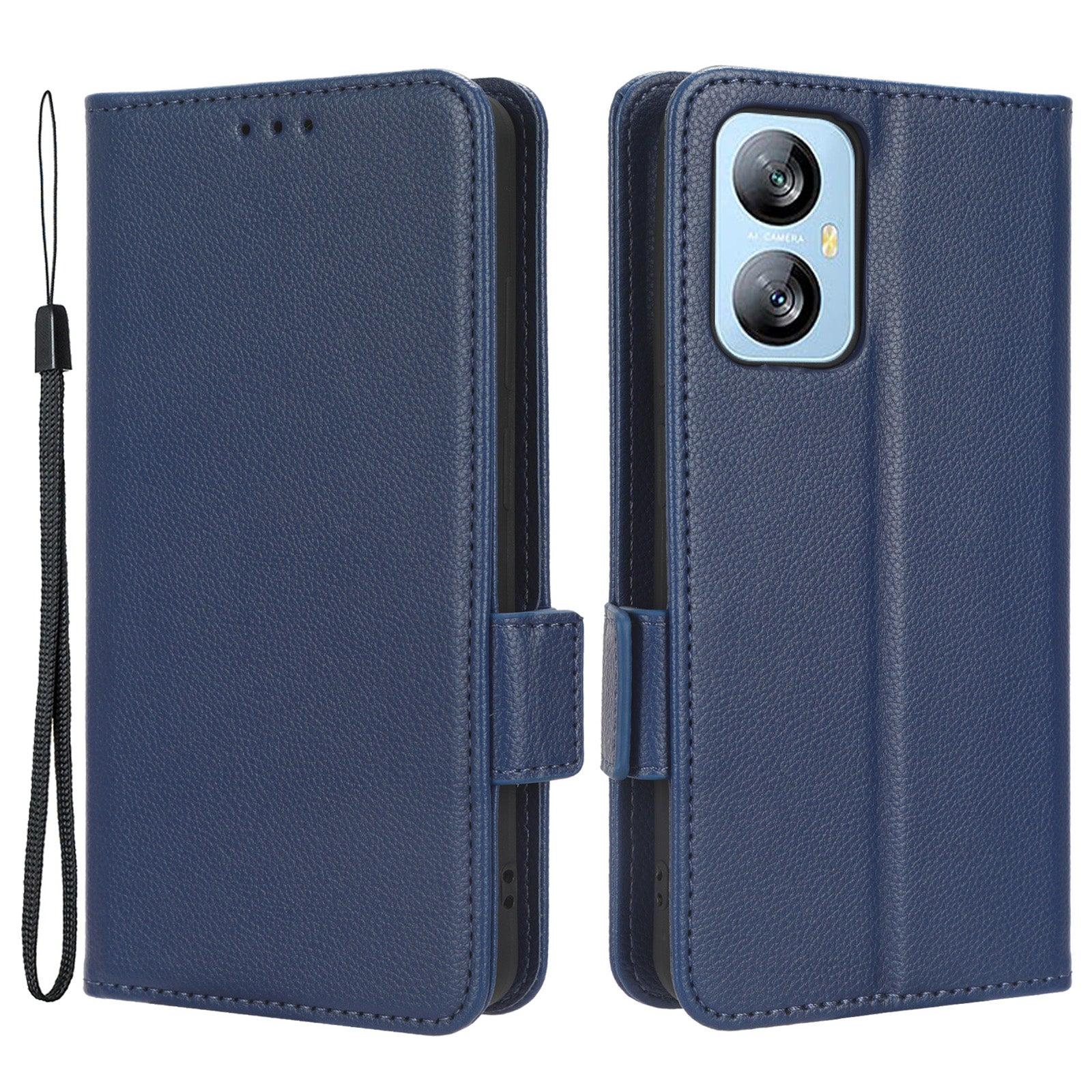 Cell Phone Case for Blackview A52 4G Litchi Texture Shockproof Flip Leather Phone Cover with Wallet Stand Cell Phone Case for Blackview A52 4G Litchi Texture Shockproof Flip Leather Phone Cover with Wallet Stand